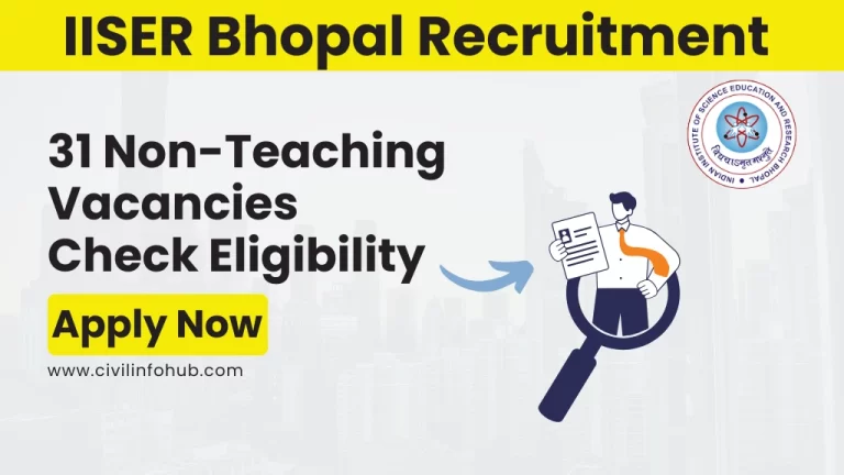 IISER Bhopal Recruitment 2024