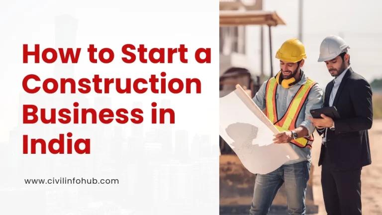 How to Start a Construction Business in India