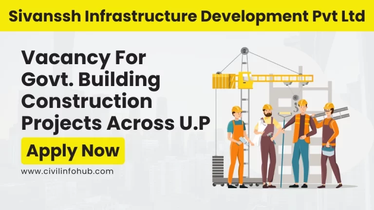 Sivanssh Infrastructure Development Pvt Ltd Vacancy